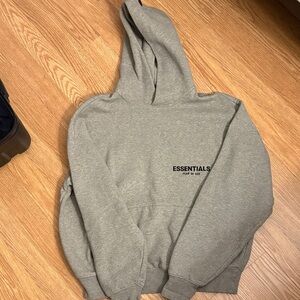 Fear of God ESSENTIALS Grey Pullover Hoodie